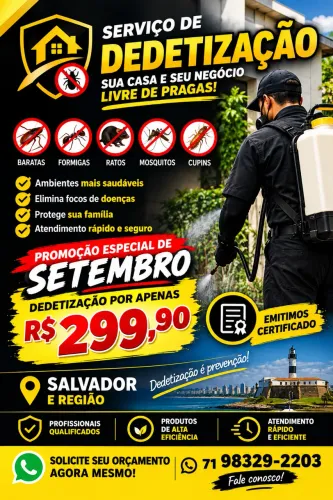 DEDETIZAÇÃO PROFISSIONAL