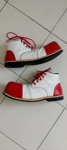 Sapato clássico profissional de palhaço, calça do 38 ao 42