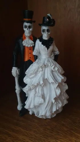 Casal de Caveiras Halloween ( Novos )