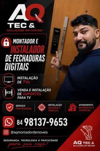 Instalador de Fechadura Digital - Montador de Móveis - Instalador de TV