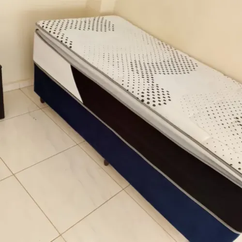 Cama c/ colchão bolinha solteiro 088x35 pt/br