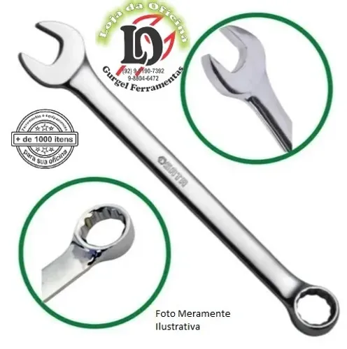 Chave Combinada ( Espelhada ) 18mm  reta - Sata 106018