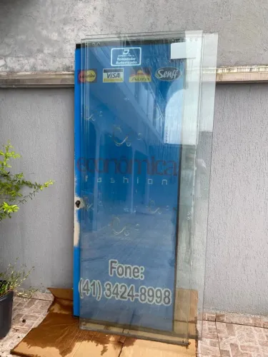 Portas /Vitrine vidro 10mm