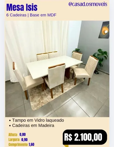 Mesa de jantar isis