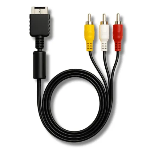 Cabo de audio e video RCA para Ps1 e Ps2
