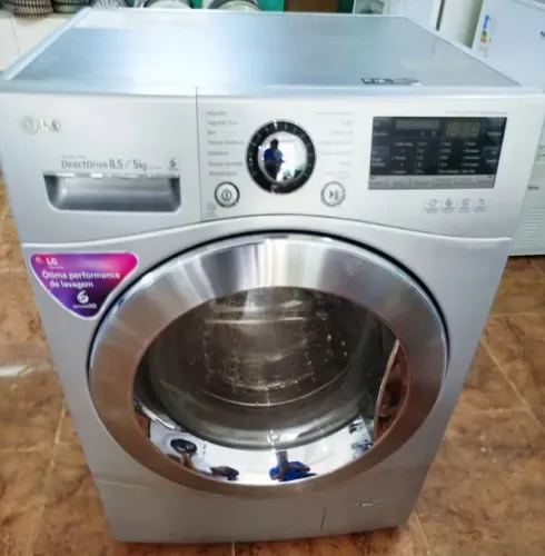 lava e seca LG inox 8.5kg painel touch screen