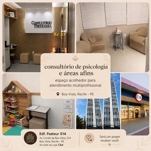 Sublocação de sala para atendimento de Psicologia e áreas afins.