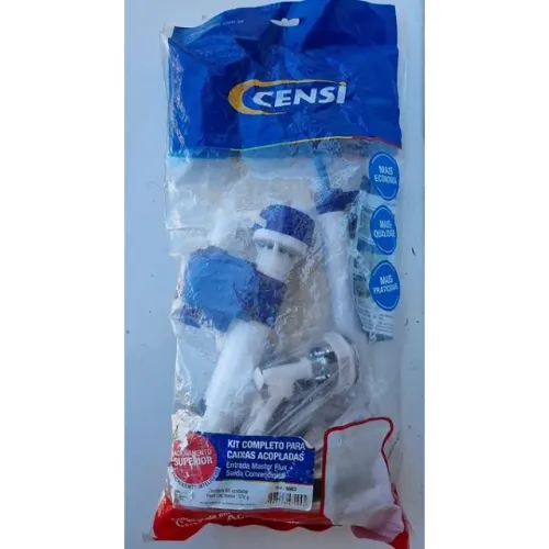 2 Kit Caixa Acoplada Completo Reparo Saída Convencional Censi ref 9563