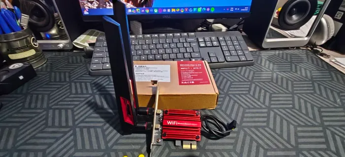 Placa Wi-Fi BE 5400 PCI-E Wi-Fi 7 + BT 5.4