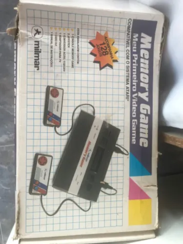 Atari Milmar Memory Game 128 Jogos Completo Caixa Original Zona Franca Manaus 1993 Raro