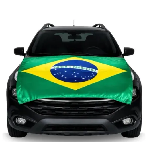 Bandeira Do Brasil Grande Em Cetim (1,50mx1m)