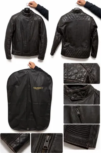 Jaqueta de couro Triumph feminina