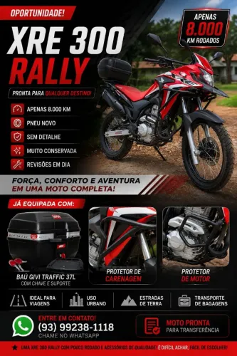Vendo xre 300 rally