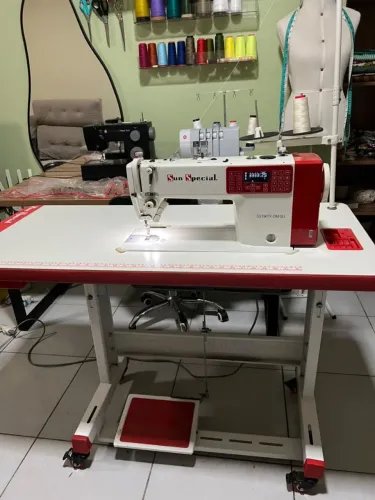 Máquina de costura reta industrial Direct Drive