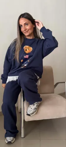 Conjunto Moletom Ursinho Teddy