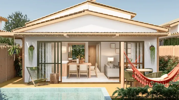 Santo Amaro|Condomínio Fechado de Casas 3 Suítes, Rooftop, Beach Tennis|Lençóis de Amaro