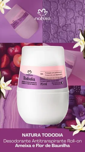 Natura tododia desodorante ameixa e flor de baunilha 