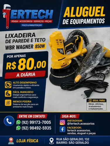 Aluguel de equipamentos 