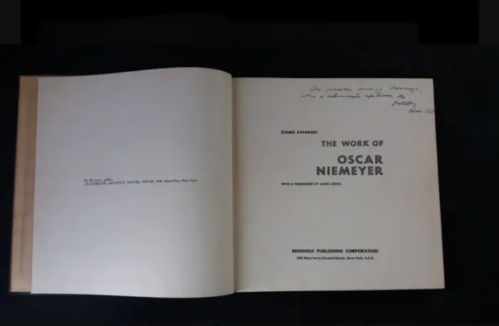 Oscar Niemeyer 1950 Autografado E Dedicado A Moacir Werneck De Castro