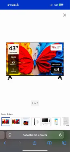TV TCL 43 POLEGADAS NOVA