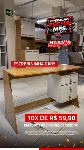 Escrivaninha com gaveta 