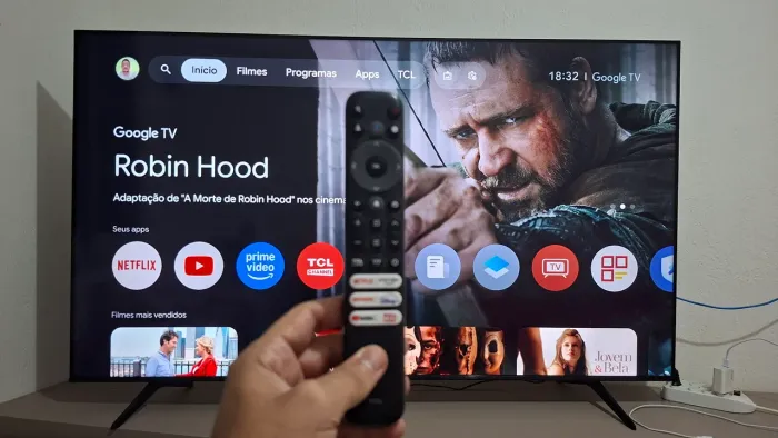 Tv 65 polegadas 4k ultra hd muito nova