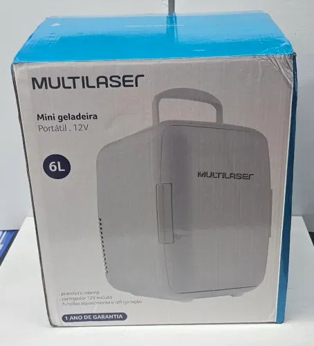 Mini geladeira multilaser portátil 12v 6L