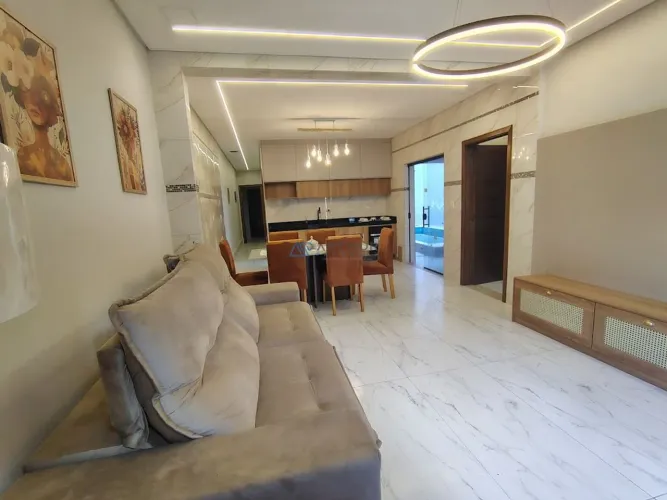 Casa geminada alto Padrão a venda com 2 suítes no Caiçara em Praia Grande