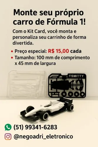 Monte seu próprio carro de fórmula 1