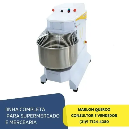 Amassadeira Espiral 25Kg Monofásica Venâncio