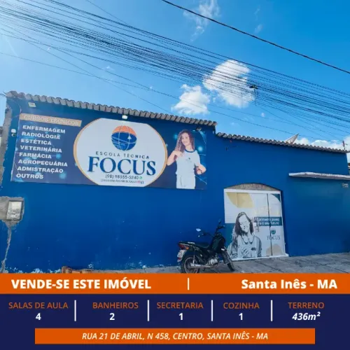 Vende-se Ponto para Instituição de Ensino - Santa Inês, MA - 436m²