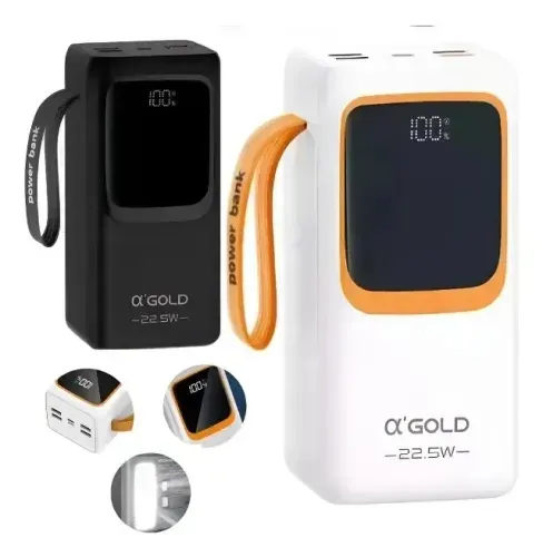 Carregador Power Bank 50000mah Portátil Turbo Rápido A'GOLD