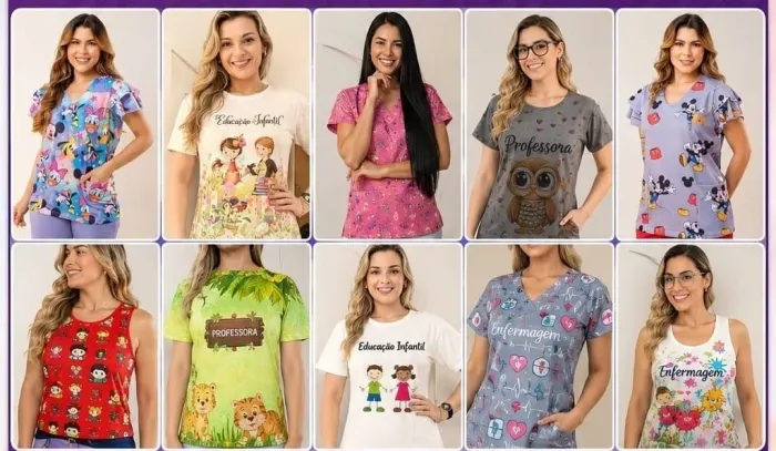 KIT EMPREENDEDORA CAMISAS.EDUCACAO / PROFISSÃO
