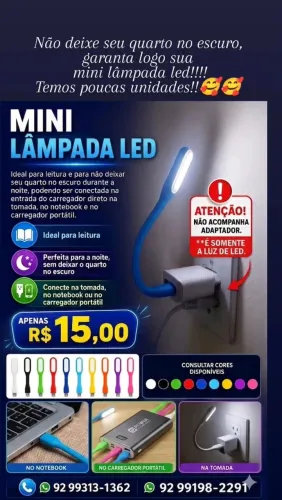 Mini Luminária led 