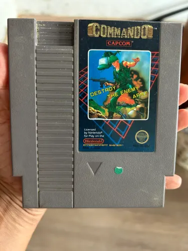 CARTUCHO NINTENDO CAPCOM COMMANDO ORIGINAL 
