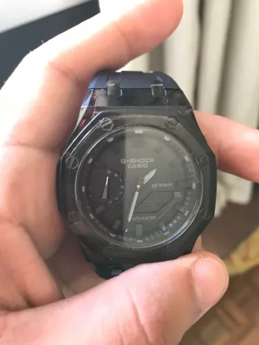 Relógio Casio octogonal acrílico original
