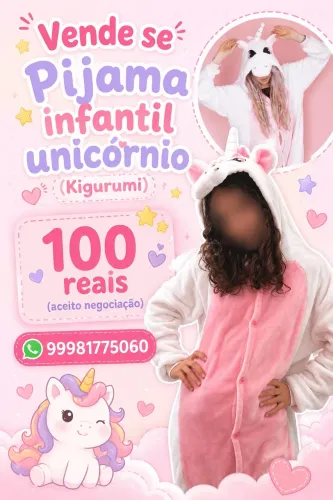 Pijama de unicórnio