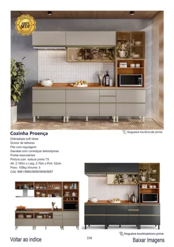 Armário de Cozinha PROENÇA 100% MDF 