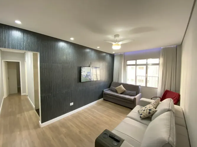 Apartamento para venda no Embaré, Santos, 1 dormitório, 1 vaga demarcada, 52m2, elevador