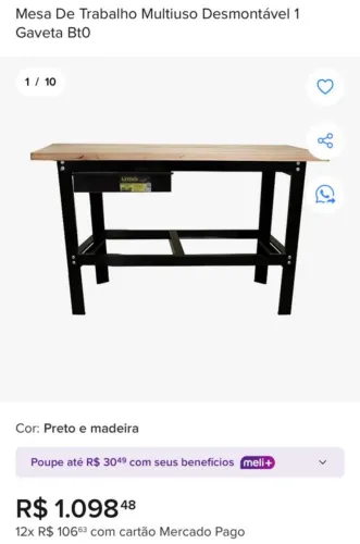Mesa de trabalho