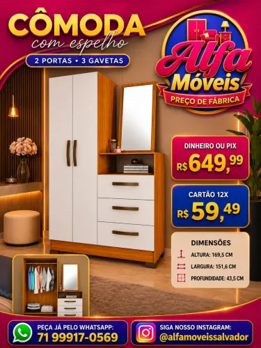 Cômoda com espelho