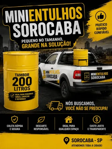 Mini entulho Sorocaba 