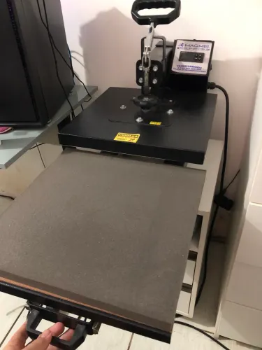 Prensa Térmica 38x38cm para estampa DTF - pouco usada