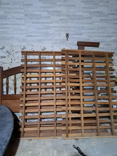 Cama casal madeira maciça