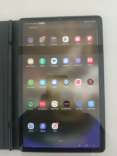 Tablet grande com caneta