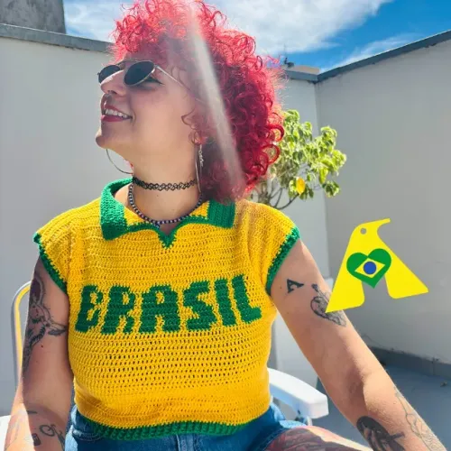 Camisa de crochê