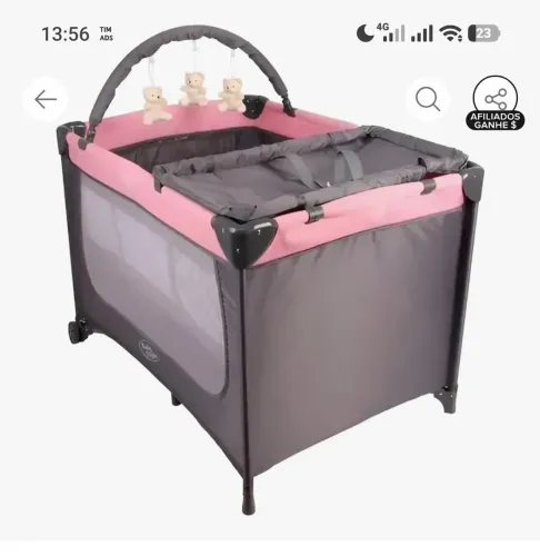 Berço portátil menina novo eu não usei ta na caixa