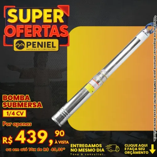 Bomba Submersa 1/4 CV