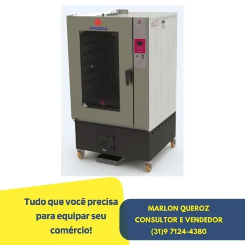 Forno Turbo 10 Esteiras a Lenha Progás