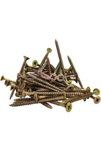 100 un Parafuso chipboard Philips cabeça chata 5,5cm
